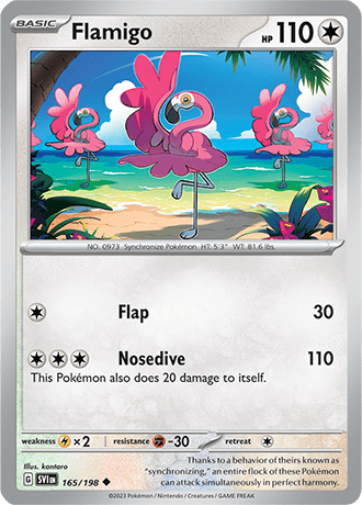 Karta Pokemon 165 198 Flamigo [Scarlet &amp; Violet].JPG