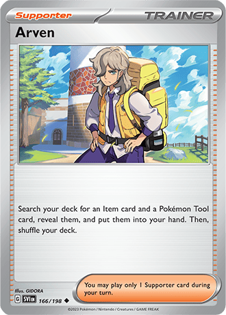 Karta Pokemon 166 198 Arven [Scarlet &amp; Violet].JPG