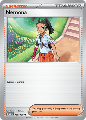 Karta Pokemon 180 198 Nemona [Scarlet &amp; Violet].JPG