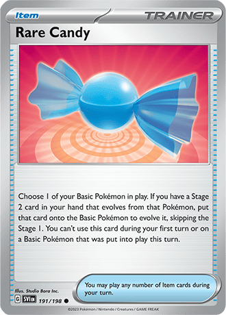 Karta Pokemon 191 198 Rare Candy [Scarlet &amp; Violet].JPG
