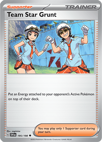 Karta Pokemon 195 198 Team Star Grunt [Scarlet &amp; Violet].JPG
