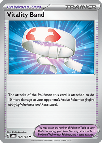 Karta Pokemon 197 198 Vitality Band [Scarlet &amp; Violet].JPG