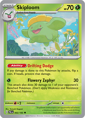 Karta Pokemon 002 193 Skiploom [Paldea Evolved].JPG