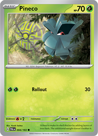 Karta Pokemon 004 193 Pineco [Paldea Evolved].JPG