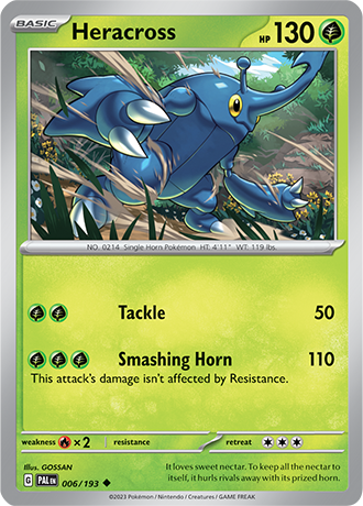Karta Pokemon 006 193 Heracross [Paldea Evolved].JPG