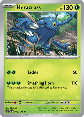 Karta Pokemon 006 193 Heracross [Paldea Evolved].JPG