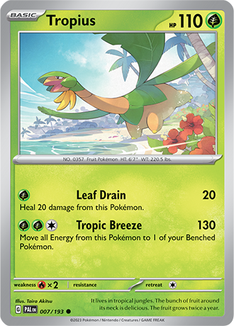 Karta Pokemon 007 193 Tropius [Paldea Evolved].JPG