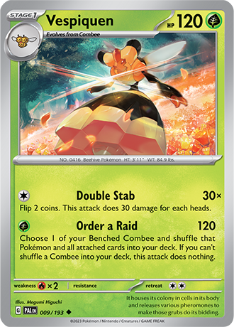 Karta Pokemon 009 193 Vespiquen [Paldea Evolved].JPG