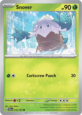 Karta Pokemon 010 193 Snover [Paldea Evolved].JPG