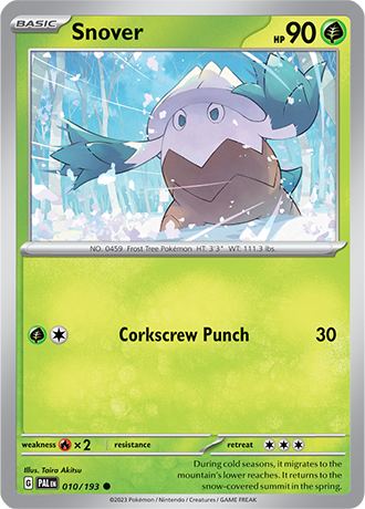 Karta Pokemon 010 193 Snover [Paldea Evolved].JPG