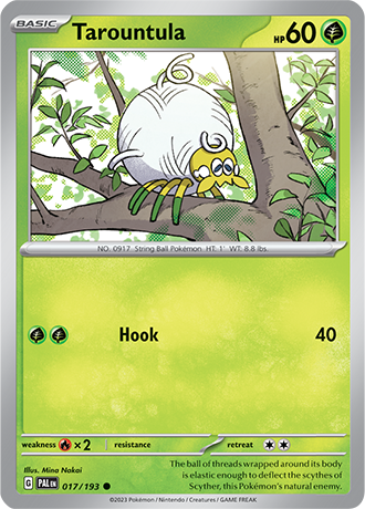 Karta Pokemon 017 193 Tarountula [Paldea Evolved].JPG
