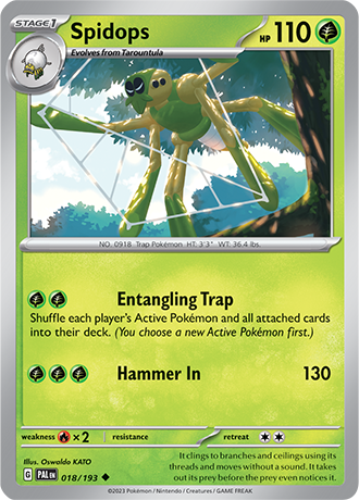 Karta Pokemon 018 193 Spidops [Paldea Evolved].JPG