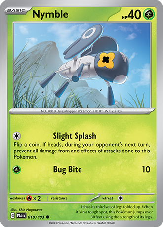 Karta Pokemon 019 193 Nymble [Paldea Evolved].JPG