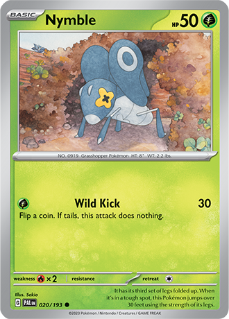 Karta Pokemon 020 193 Nymble [Paldea Evolved].JPG