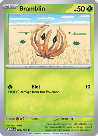 Karta Pokemon 023 193 Bramblin [Paldea Evolved].JPG