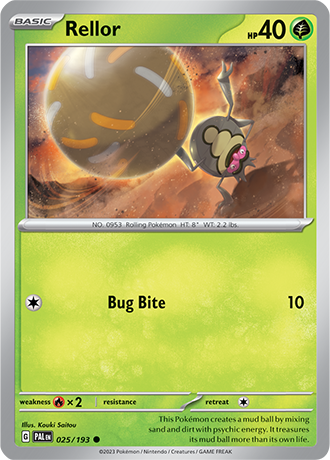 Karta Pokemon 025 193 Rellor [Paldea Evolved].JPG