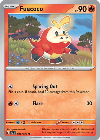 Karta Pokemon 035 193 Fuecoco [Paldea Evolved].JPG