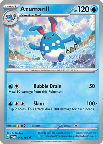 Karta Pokemon 045 193 Azumarill [Paldea Evolved].JPG