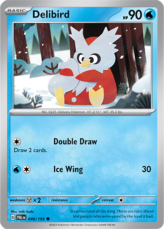 Karta Pokemon 046 193 Delibird [Paldea Evolved].JPG