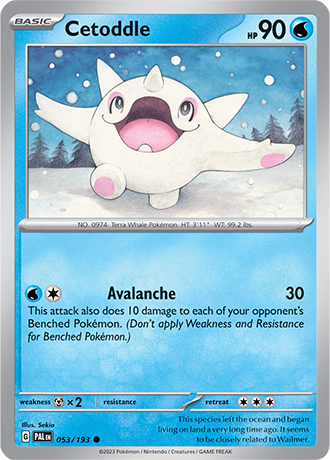 Karta Pokemon 053 193 Cetoddle [Paldea Evolved].JPG