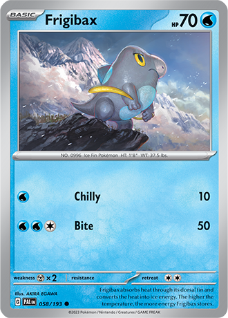 Karta Pokemon 058 193 Frigibax [Paldea Evolved].JPG