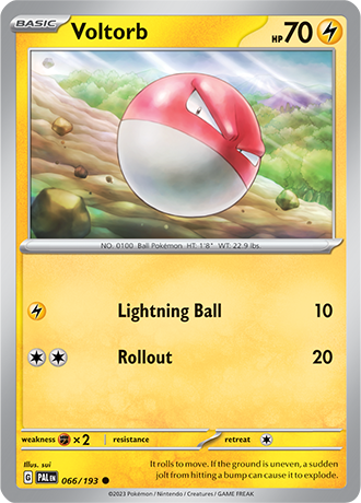 Karta Pokemon 066 193 Voltorb [Paldea Evolved].JPG