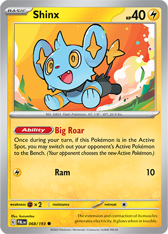 Karta Pokemon 068 193 Shinx [Paldea Evolved].JPG