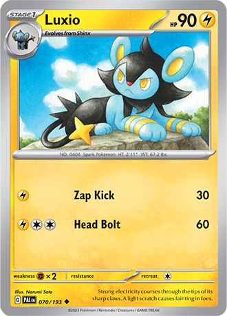Karta Pokemon 070 193 Luxio [Paldea Evolved].JPG