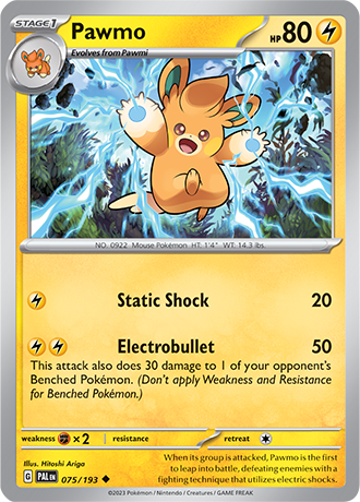 Karta Pokemon 075 193 Pawmo [Paldea Evolved].JPG