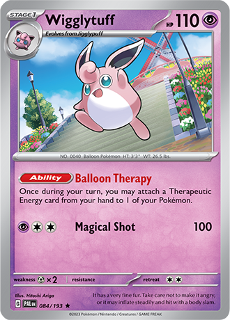 Karta Pokemon 084 193 Wigglytuff [Paldea Evolved].JPG