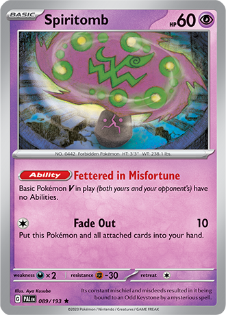 Karta Pokemon 089 193 Spiritomb [Paldea Evolved].JPG