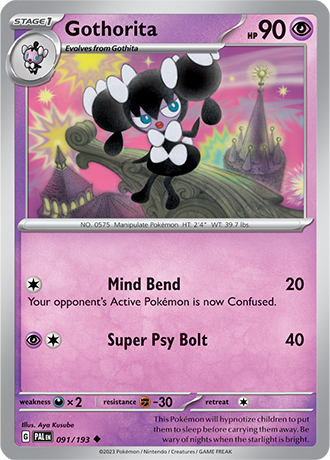 Karta Pokemon 091 193 Gothorita [Paldea Evolved].JPG