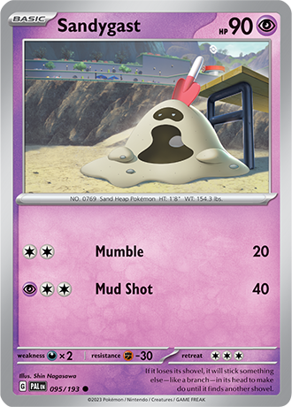 Karta Pokemon 095 193 Sandygast [Paldea Evolved].JPG