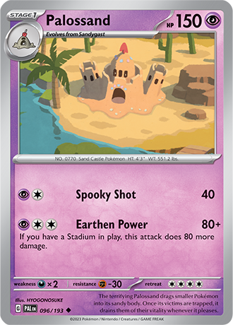 Karta Pokemon 096 193 Palossand [Paldea Evolved].JPG