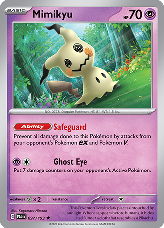 Karta Pokemon 097 193 Mimikyu [Paldea Evolved].JPG