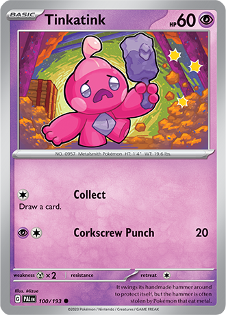 Karta Pokemon 100 193 Tinkatink [Paldea Evolved].JPG