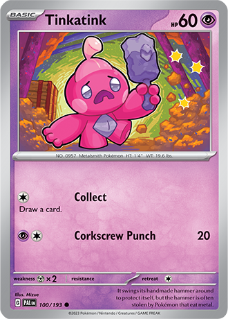 Karta Pokemon 100 193 Tinkatink [Paldea Evolved].JPG