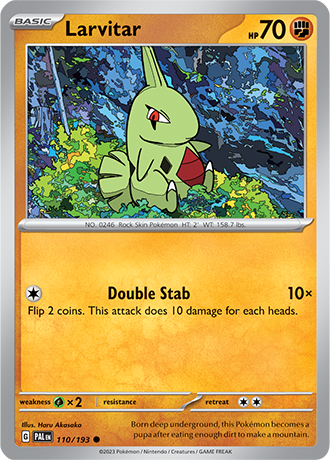 Karta Pokemon 110 193 Larvitar [Paldea Evolved].JPG