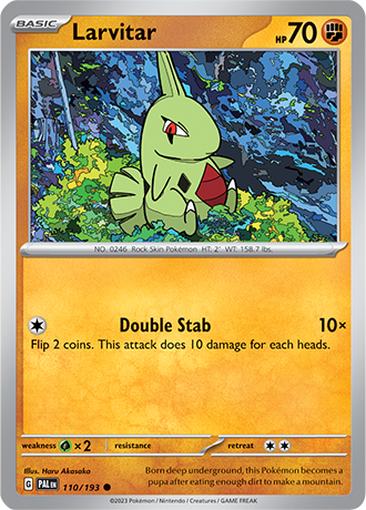 Karta Pokemon 110 193 Larvitar [Paldea Evolved].JPG