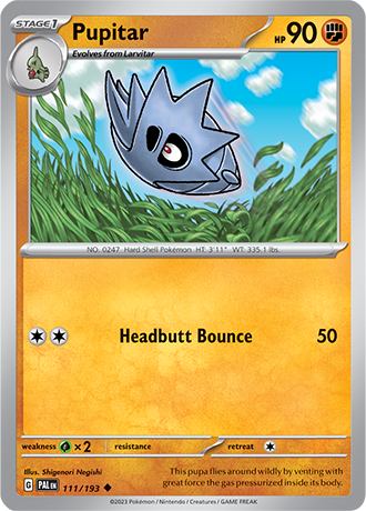 Karta Pokemon 111 193 Pupitar [Paldea Evolved].JPG