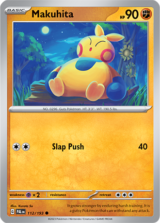 Karta Pokemon 112 193 Makuhita [Paldea Evolved].JPG