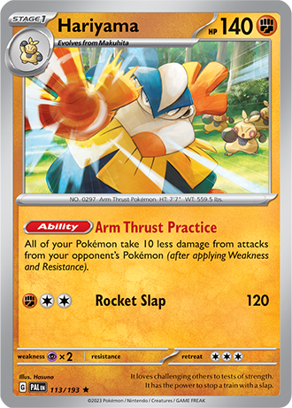 Karta Pokemon 113 193 Hariyama [Paldea Evolved].JPG
