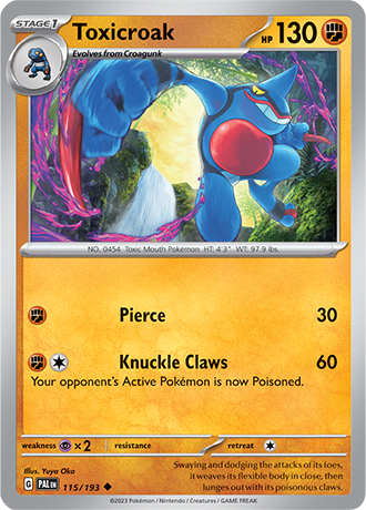 Karta Pokemon 115 193 Toxicroak [Paldea Evolved].JPG