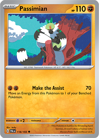 Karta Pokemon 118 193 Passimian [Paldea Evolved].JPG