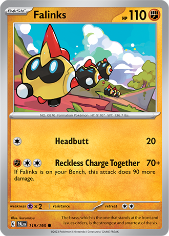 Karta Pokemon 119 193 Falinks [Paldea Evolved].JPG