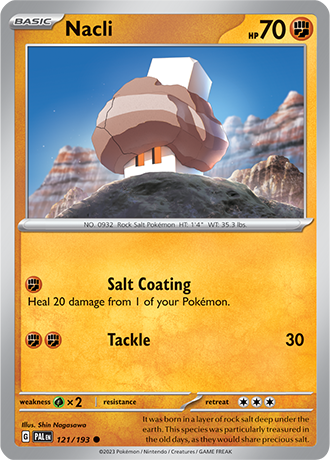 Karta Pokemon 121 193 Nacli [Paldea Evolved].JPG