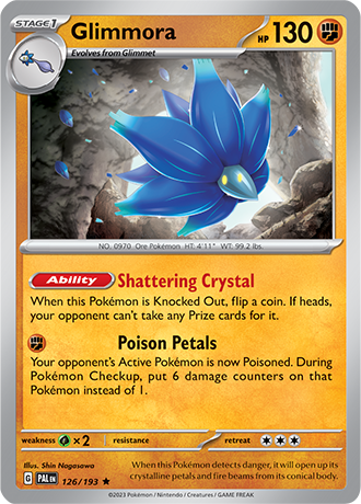 Karta Pokemon 126 193 Glimmora [Paldea Evolved].JPG