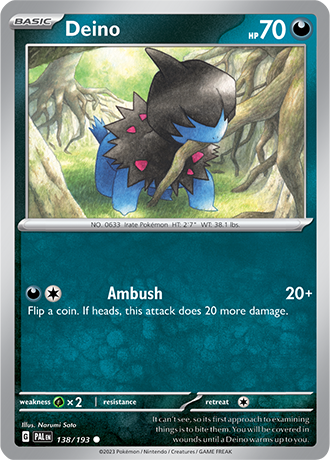 Karta Pokemon 138 193 Deino [Paldea Evolved].JPG