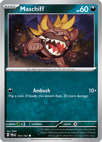 Karta Pokemon 141 193 Maschiff [Paldea Evolved].JPG