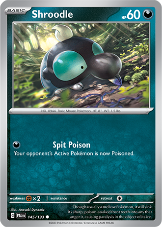Karta Pokemon 145 193 Shroodle [Paldea Evolved].JPG